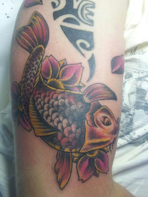 carpa tatuaggio orientale