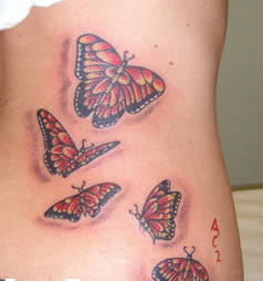 Tatuaggio farfalle