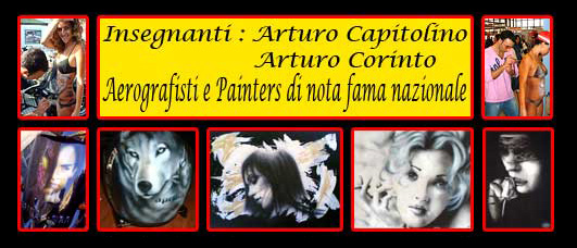 Corsi di Aerografia e Body Painting by AC2 - Cell. 338 2834658